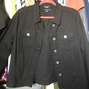 Black jean jacket